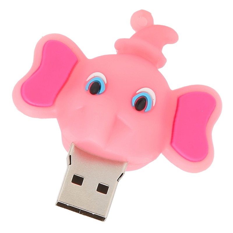Cartoon U Disk Compatible Optional Memory Cute Elephant Memory Stick