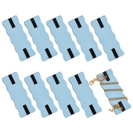 OLYCRAFT 10Pcs Portable Tangle-Free Jewelry Organizer Light Blue Tangle-Free Necklace Organizer Necklace Display Card Holder Universal Jewelry Storage Case for Chain Necklaces Storage - 6.5x2.4x0.3cm