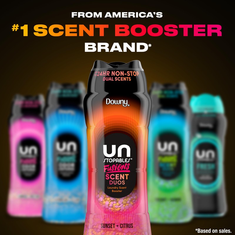 Downy Unstopables Fusions Scent Duos Laundry Scent Booster Beads, Sunset
