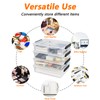 Morcte 6 Qt Clear Plastic Stackable Storage Container with Lids,
