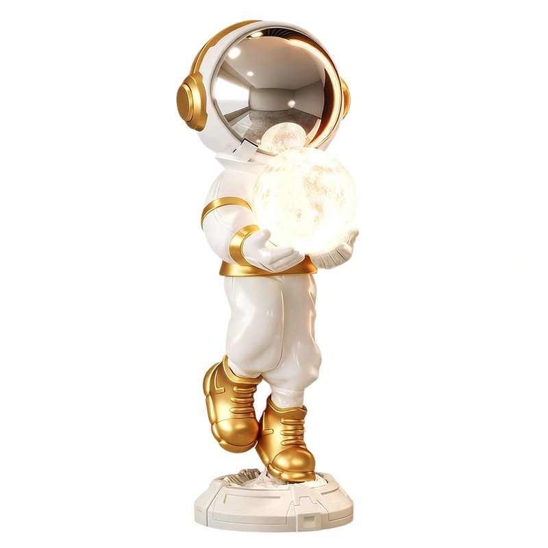 Astronaut Statue, Spaceman Sculpture, Home Decor Sculpture, Cool Metal mask