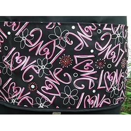 Waitress,waiter or Server, Love 3 pockets black half apron restaurant handmade Janets Aprons