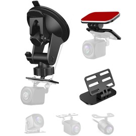 Pixelman Rear Camera Mount(2 Pcs),Universal Rear Window Camera Mount,Adjustable Back Windshield Backup Camera Mount,Dash Cam Rearview Camera Bracket,Car Recorder Mirror Cam Reverse Camera Holder