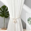 Vmoomax Rope Tassel Curtain Tiebacks, 4 Pack Boho Home Decor