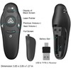 2-in-1 USB Type C Presentation Clicker Wireless Presenter Remote with