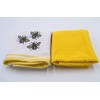 Lex's Linens Embroidered Waffle & Toweling 2 Pack Tea Towel