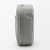 MUJI 84475863 Wrinkle Nylon Wide Open Square Pouch, Gray, Approx.