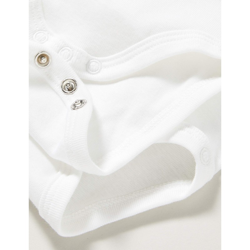 Petit Bateau Unisex Baby Short Sleeve Bodysuit for Newborns (Pack