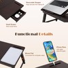 Laptop Desk for Bed with Fan Nnewvante 7 Angles &