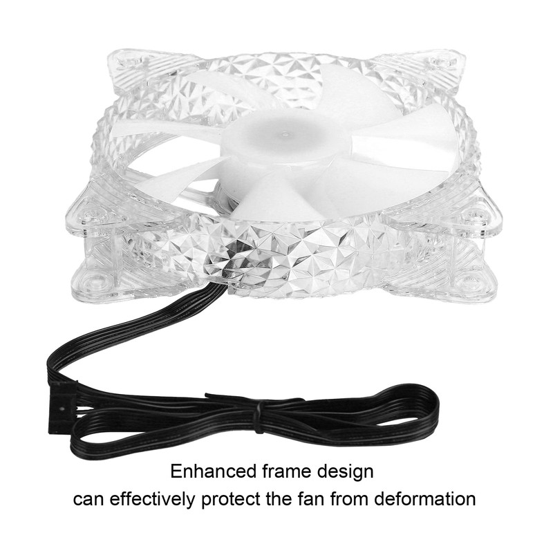 RGB MultiColor CPU Cooling Fan Computer Case Cooler Fan Ventilator