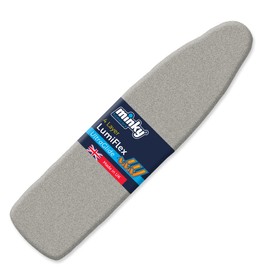 Minky Homecare SureFit Super Soft Ironing Board Cover and Pad with LumiFlex Heat Reflective Coating - Ultra Thick Felt Backing for Smoother Ironing and Pressing - 54 x 15 inches