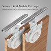 HOJLKLD 4 Pack Sliding Closet Door Hardware Set,Sliding Wardrobe Doo