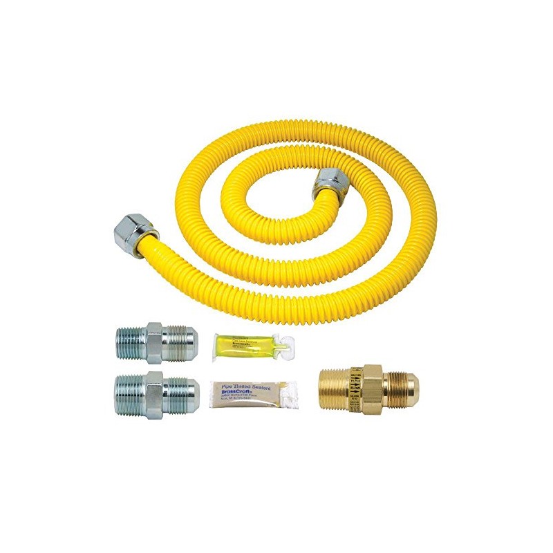 BrassCraft PSC1107 K5 Safety PLUS Gas Installation Kit for Range,