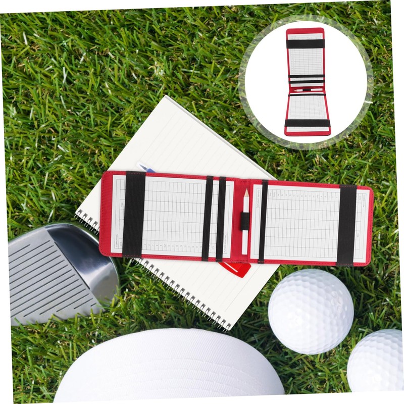 BIUDECO Golf Scorecard Holder Golf Yardage Book Golfing Notebook Portable