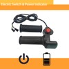 1 Pair E-Bike Throttle Grip with LCD Battery Voltage Display,