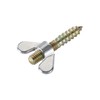 uxcell 20pcs M4x25mm Hanger Bolt, 10pcs M4 Wing Nuts for