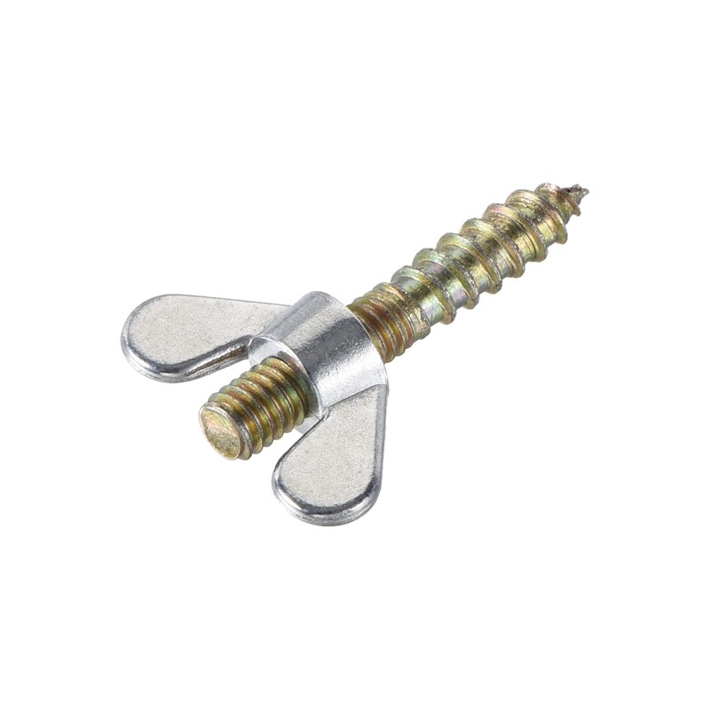 uxcell 20pcs M4x25mm Hanger Bolt, 10pcs M4 Wing Nuts for