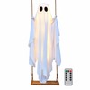Hanging Ghost Decoration for Halloween – Light-Up Swing Ghost Ornament
