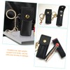 Minkissy 4pcs Lipstick Holder Keychain Pouch Portable Lipstick Case for