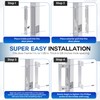 T-HAKEN Sliding Glass Door Handle Set with Interior and Exterior