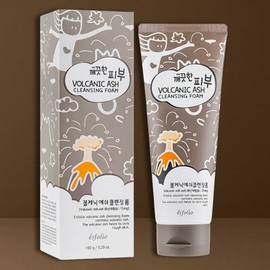 esfolio Espuma limpiadora de cenizas volcánicas – Limpiador profundo de poros para pieles grasas y propensas al acné – Lavado facial hidratante con in