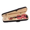 3/4 Acoustic Violin,Solid Wood Violin Starter Kit with Case, Bow,