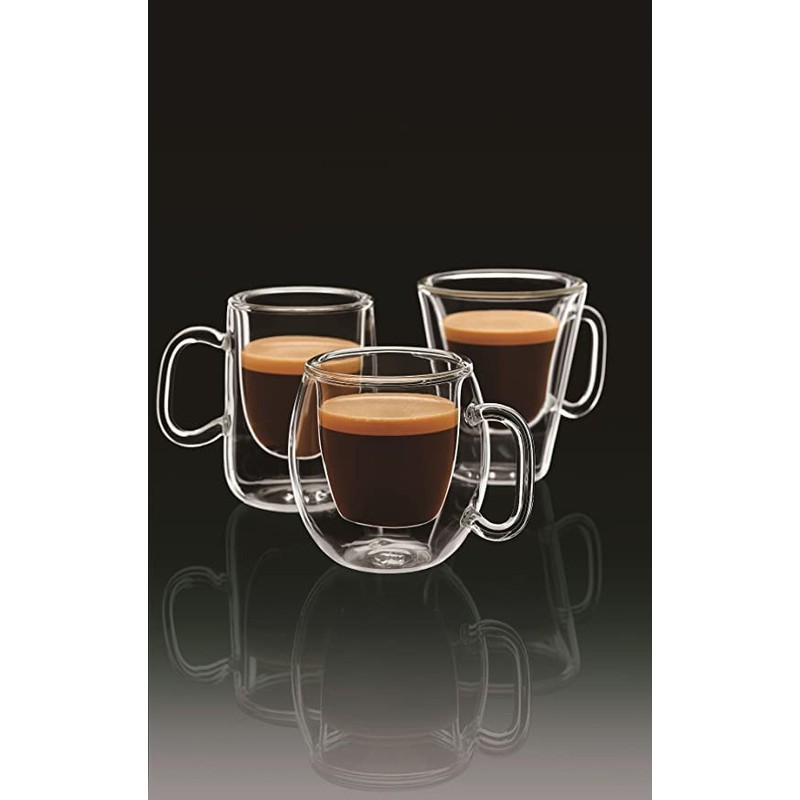 Bormioli Luigi 10663/01 Single Origin Coffee Cups, 2 Count Jamaica