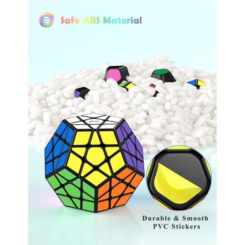 ROXENDA Dodecahedron Cube, Pentagon Speed Cube - Easy Turning &