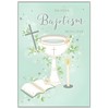 Noel Tatt Baptism Congratulations Card for Male/Female - Church Font