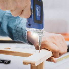 Rapesco 1640 Germ-Savvy Antibacterial, Cordless Screwdriver 3.6V, Blue