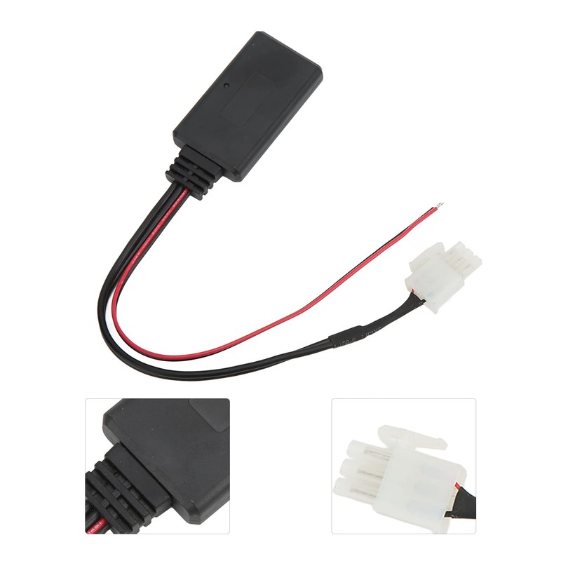 Bluetooth 5.0 AUX in Cable, ABS 3Pin Connector Stereo AUX