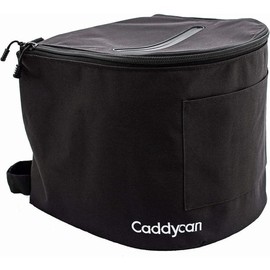 CaddyCan Junior Blue Portable Boat Trash Can Tough and Durable Storage Bag for Use with Kayaking, Boating, Camping, Hiking, Beach, Fishing | Collapsible, Multi-Purpose - Color: CaddyCan Junior Black