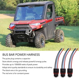 Acouto Pulse Power Plug Connector for Polaris Ranger XP 1000 2018‑2022 6Pcs Pulse Power Plug Pigtail Connector Harness