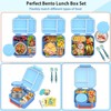 Kids Bento Lunch Box with 9oz Soup Thermo Leakproof Lunch