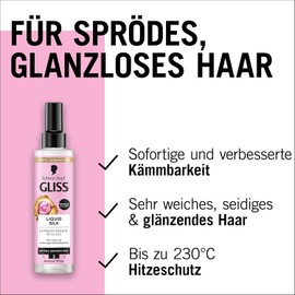 Gliss 4-in-1 Treatment Repair Liquid Silk (400 ml) with HaptIQ System, Hair Mask & Express Repair Conditioner Liquid Silk (200 ml) Heat Protection (230 °C) & Shine Booster Hair Serum (100 ml)