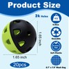 Coopay 20 Pack Practice Baseball 42mm Mini Plastic Hollow Softballs,