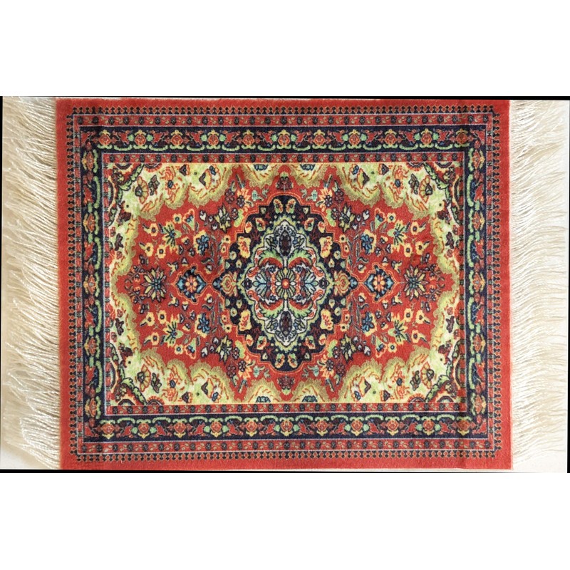 Rug Coasters, Set of 4 Turkish Carpet Style Table Drink