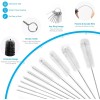 shoptrendys 10Pcs Nylon Straw Brush Cleaner Bottle Tube Pipe Small