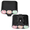 Qiilu Handlebar Switch 22 mm Motorcycle Handlebar Switch Headlight Hazard