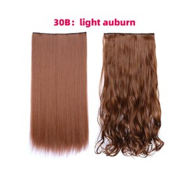 Clip In Hair Extensions Long Curly 1 Pcs 5 Clips Half Full Head Synthetic Straight Hairpiece Natural Look