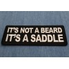 Ivamis It's a Beard it's a Saddle Patch- 4x1.5 inch