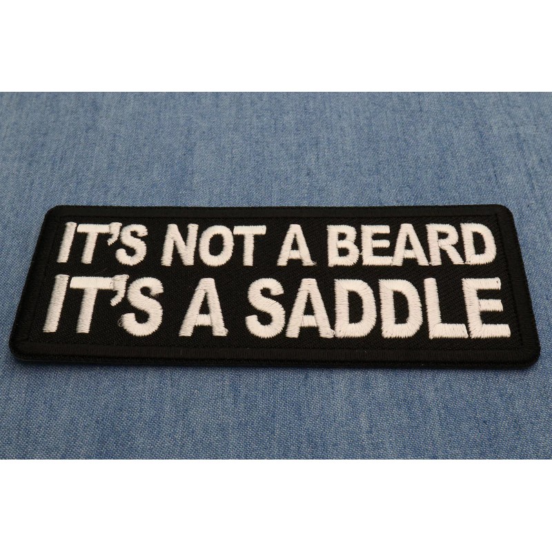 Ivamis It's a Beard it's a Saddle Patch- 4x1.5 inch