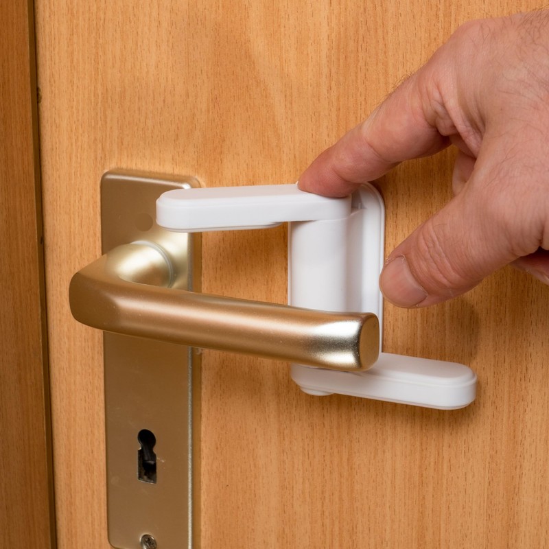 Door Handle Lock for Kids and Pets 2 Pack Reusable