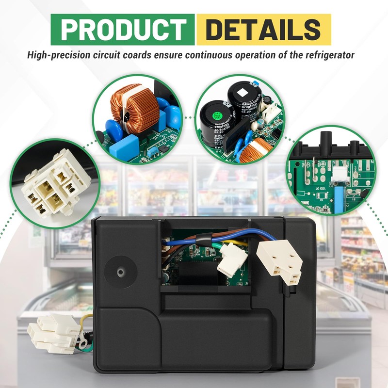Rendrox Refrigerator Control Board Compatible with Donper 105-01-Y18-R 36-D-V717 105-01-Y18-A