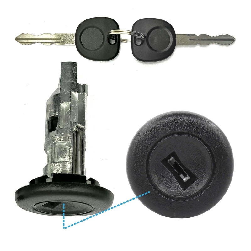 CSMATEYEAH Ignition Switch Lock Cylinder with Keys Replacement Compatible with