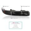 Spec-D Tuning Black Housing Clear Lens Bumper Lights Compatible with