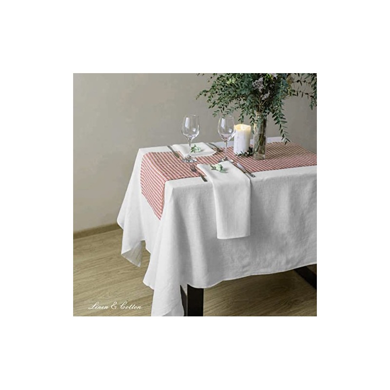 Linen & Cotton Hygge Tablecloth Fabric Table Linen 100% Linen