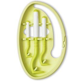 TickTwister Tick Mites Remover, Dust Mite Removal Tool, Dust Mites Removal, Tick Twister ClipBox Carabiner Type (Includes Opening and Closing Links) (Apple Green 3 Pieces)