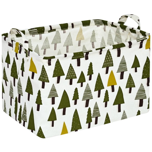 ACMUUNI Rectangle Tree Pattern Kids Storage Basket Laundry Clothes Basket