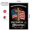 MAGJIUKE America 250 Garden Flag, One Nation Under God,USA 250th